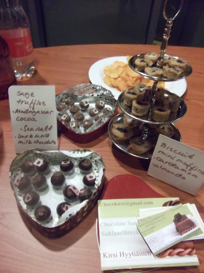 Sage truffles and Cardamom mini muffins